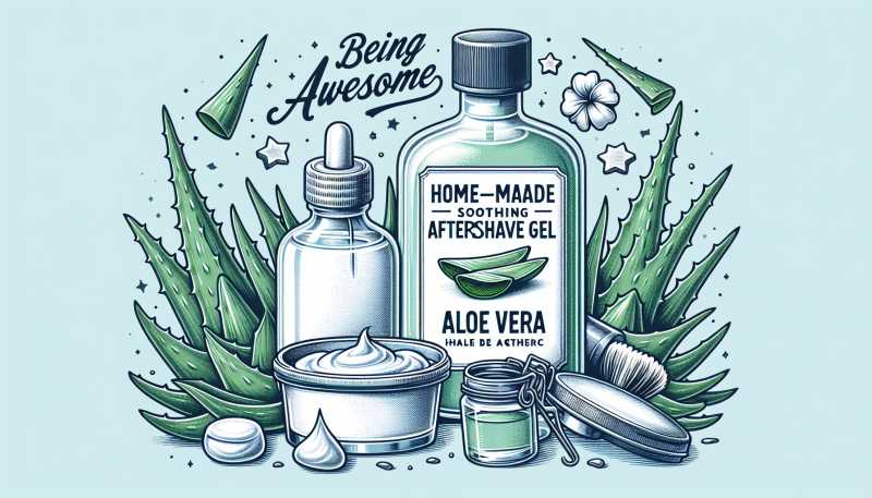 Domácí zklidňující gel po holení s aloe vera