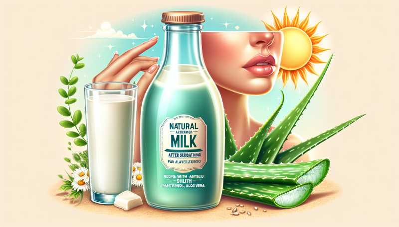 Přírodní mléko po opalování: Recept s panthenolem a aloe vera